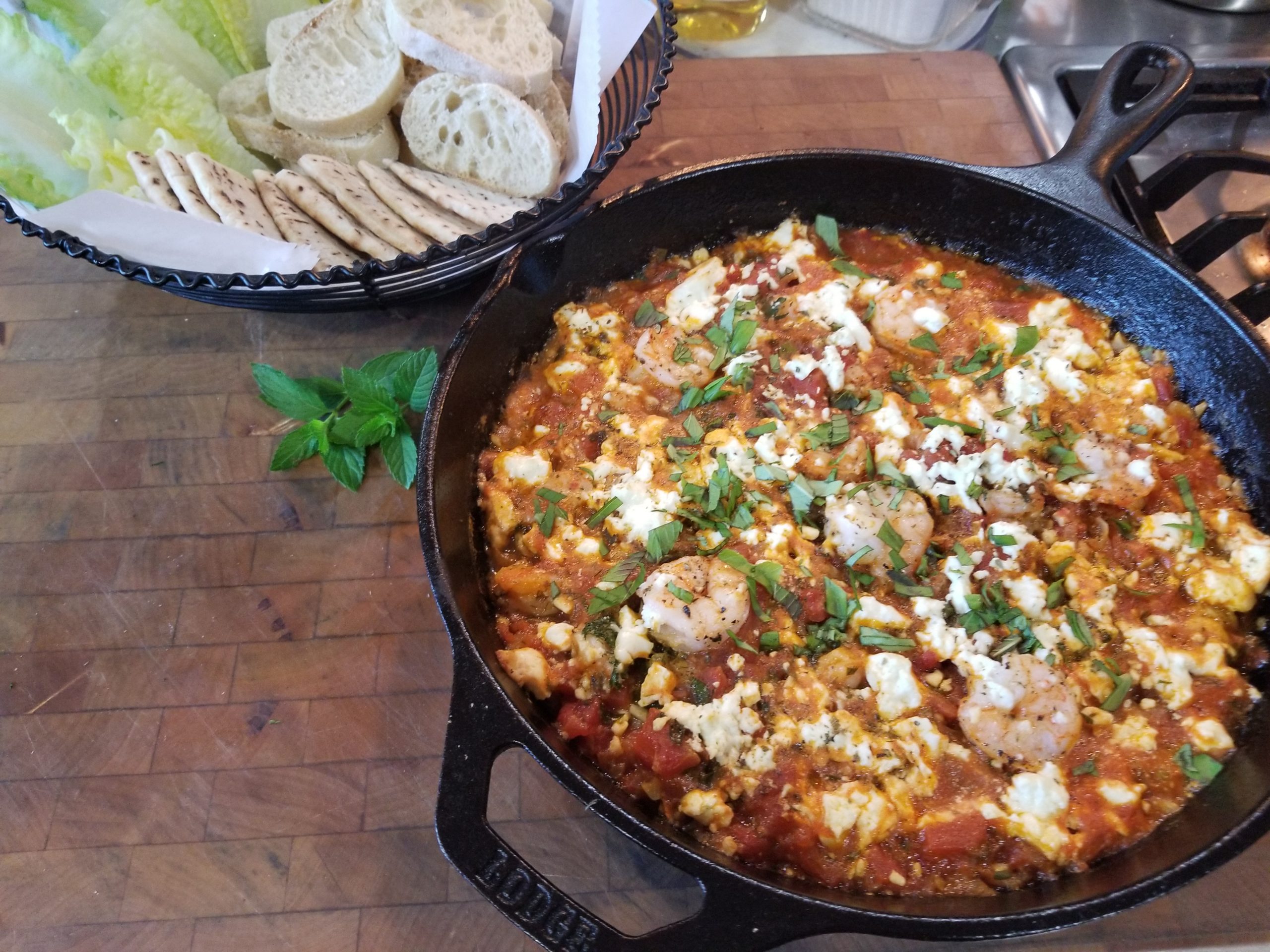 Baked Shrimp with Tomatoes and Feta