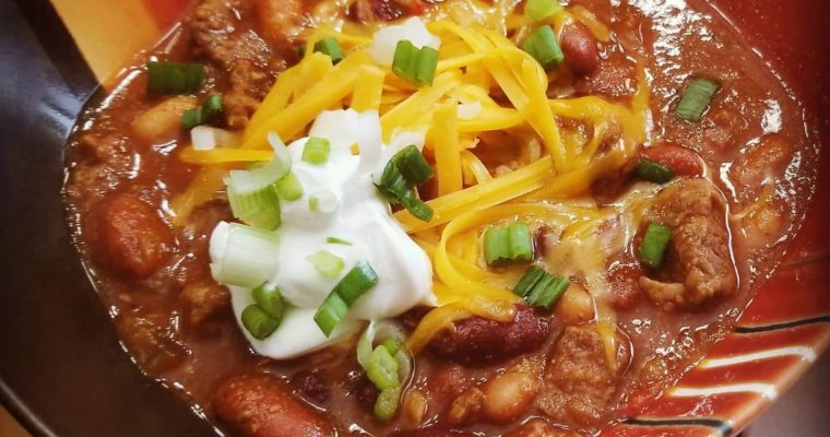 Slow Cooker Chili Con Carne with 3 Beans