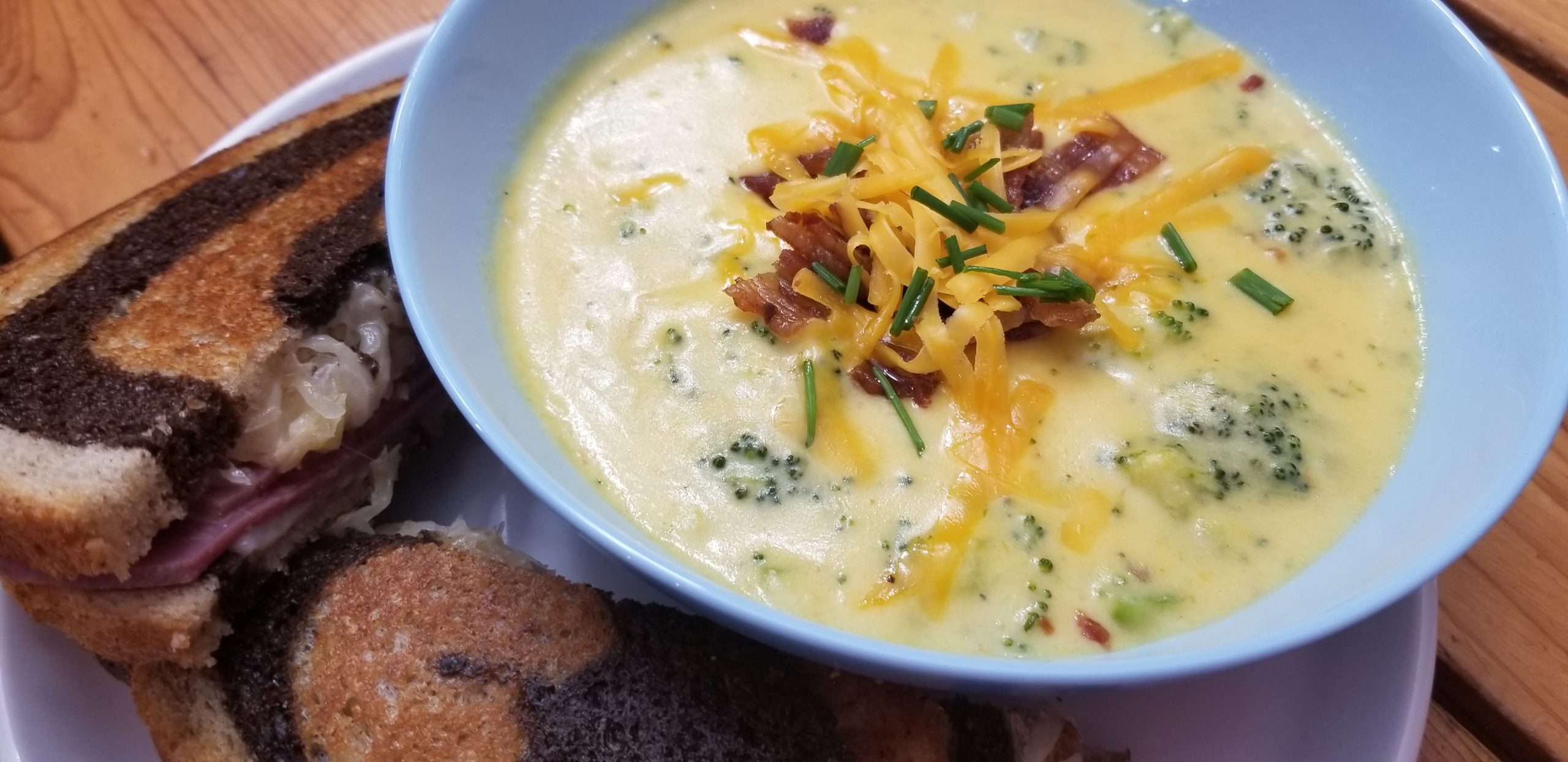 Creamy Broccoli Cheese Soup | The Midwest Mediterranean