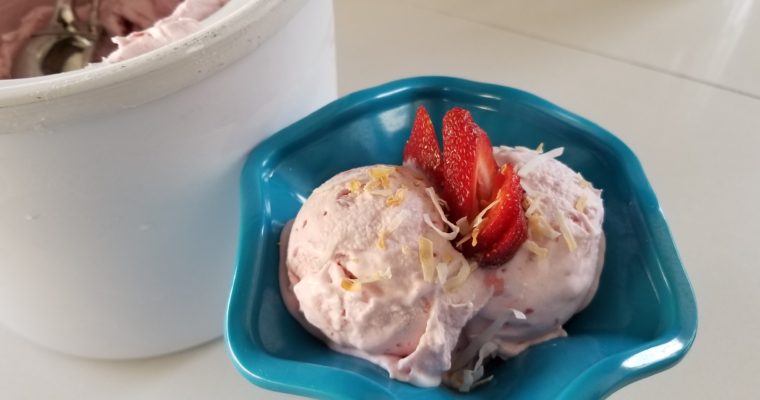 Strawberry Coconut Ice Cream