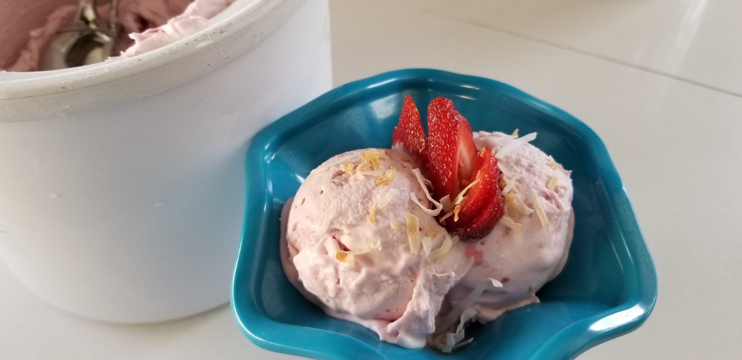 Strawberry Coconut Ice Cream